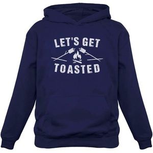 Camping Gift Let's Get Toasted Funny Camping Women Hoodie